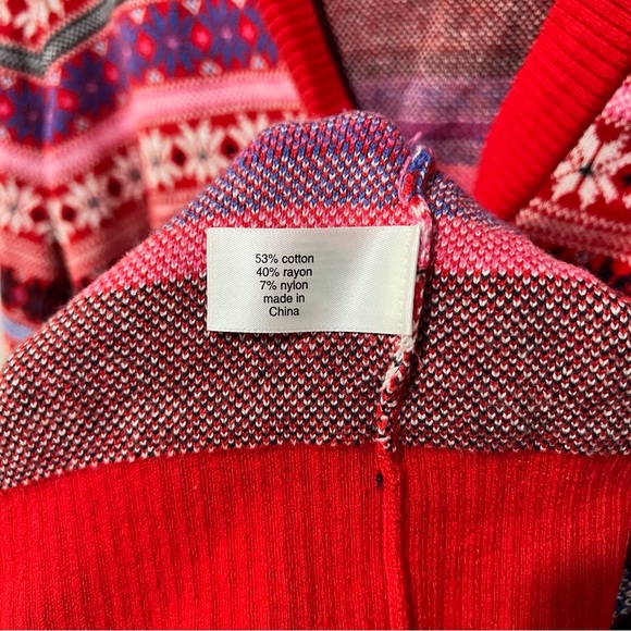 Lane Bryant Classic Button-Front Fair Isle Cardigan - Picture 5 of 5